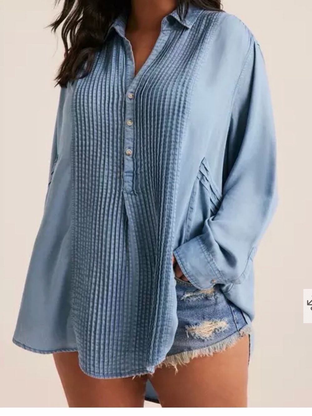 ISO Torrid Festi Chambray Tunic top